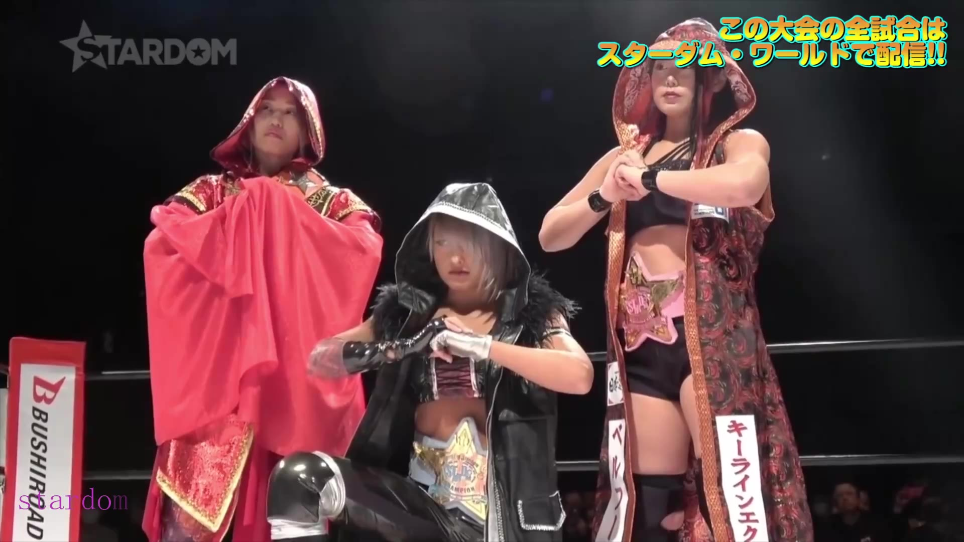 日本女子摔跤Stardom-2020.2.15 里歩,中野たむ,飯田沙耶 vs ジュリア,舞華,朱里